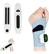 Growalleter Cordless Electric Wrist Massager for Carpal Tunnel Pain Relief, 8 Modes 30 Levels Adj...