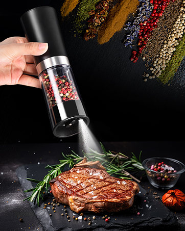 Electric Salt and Pepper Grinder Set