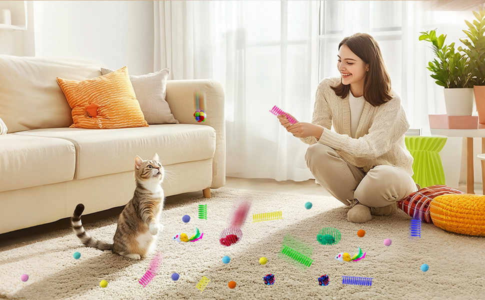 self play cat toys