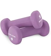 Yes4All Neoprene Coated Dumbbell Hand Weight Sets of 2 - Multiple Weight Options with 15 Colors, ...