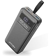 JYTIGV Portable Charger,20000mAh USB C in & Out Power Bank,22.5W PD Fast Charging Built-in LED Di...