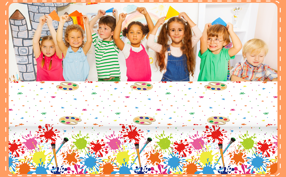 The art table cover can save cleaning time and make you more enjoyable.