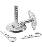 69212 Snow Plow Skid Shoe Blade Protector Replacement Skids Shoes with Round Shaft and Adjustable...