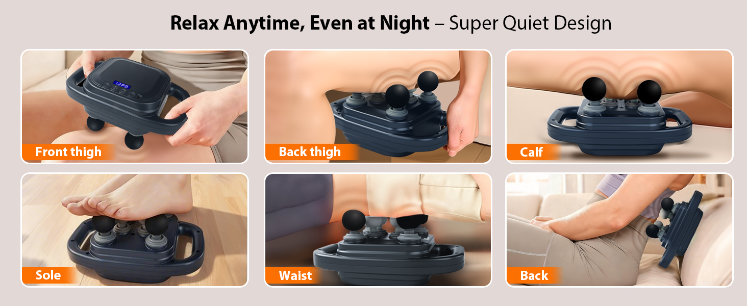 16 Head Massage Gun Deep Tissue,Massage Gun,Back Massager,Neck &amp;amp; Shouler Massager