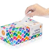 [200 Pack] Disposable Food Prep Vinyl Gloves Medium M, Food Service Grade Kitchen Glove for Cooki...