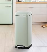 happimess Betty Retro 8-Gallon Step-Open (20 Liners Included) for Home, Bedroom, Bathroom, Living...