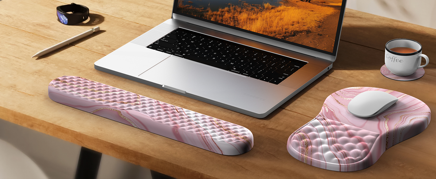 wrist pad for mouse pad with wrist rest computer accessories keyboard and mouse pad wrist support