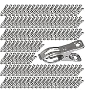 QTLCOHD 160Pcs Garden Clips Heavy Duty Stainless Steel Greenhouse Clamps 2 Inch Greenhouse Clips ...