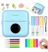 HUIJUTCHEN Mini Pocket Printer, Bluetooth Mini Printer, Thermal Sticker Printer, Wireless Inkless...