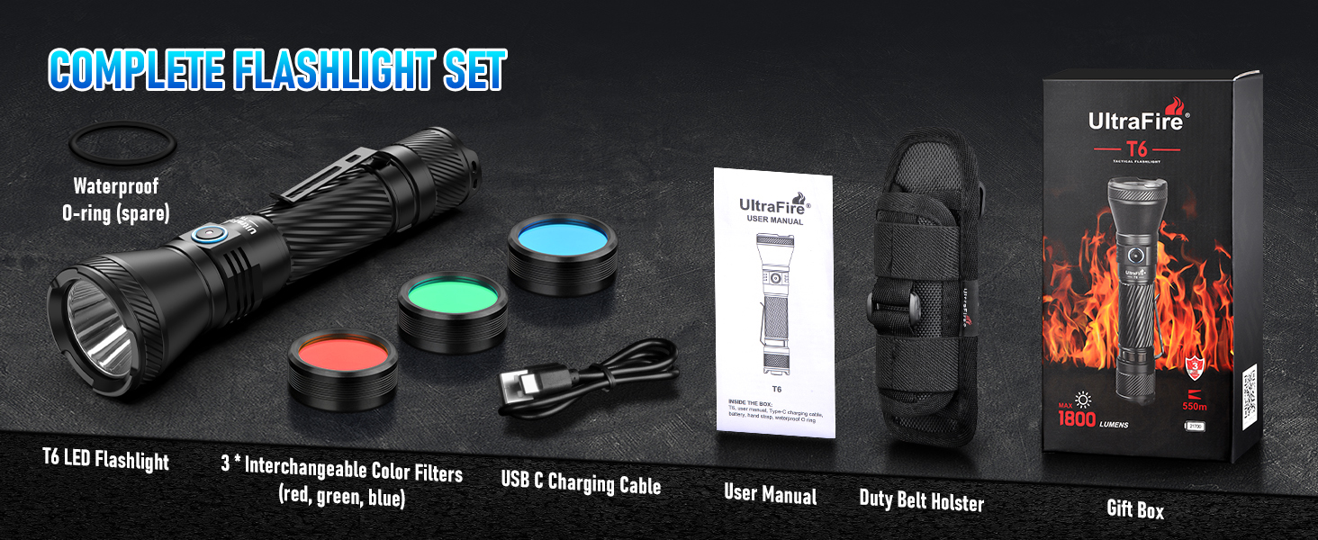 COMPLETE FLASHLIGHT SET