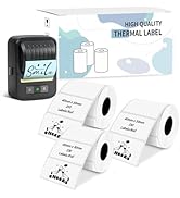 Anycash Thermal Label Tape for N20 Label Maker, 1.57'' x 1.18'' (40x30mm) White Thermal Sticker L...