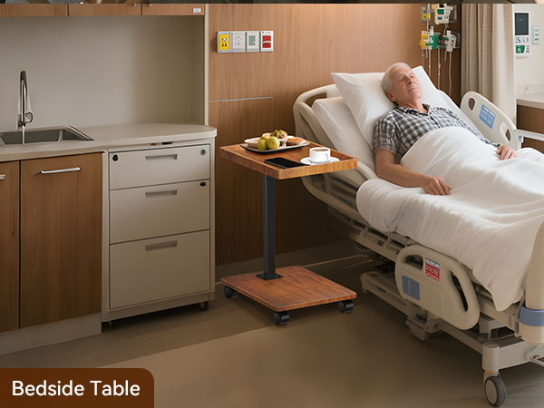 beside table