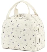 Bluboon Lunch Bag for Women Men Cute Corduroy Lunch Tote Bags Reusable Insulated Lunch Box Large ...