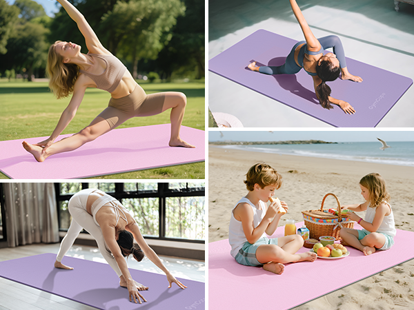 extra wide yoga mat 72x35 large tpe mat