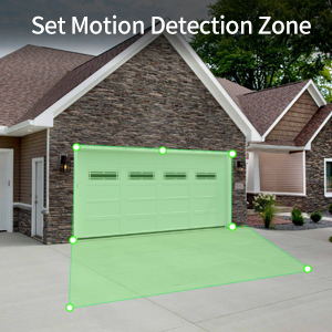 Motion dection zone camera