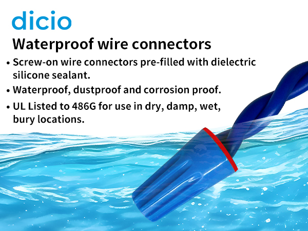 Dicio Waterproof Landscape Wire Connectors