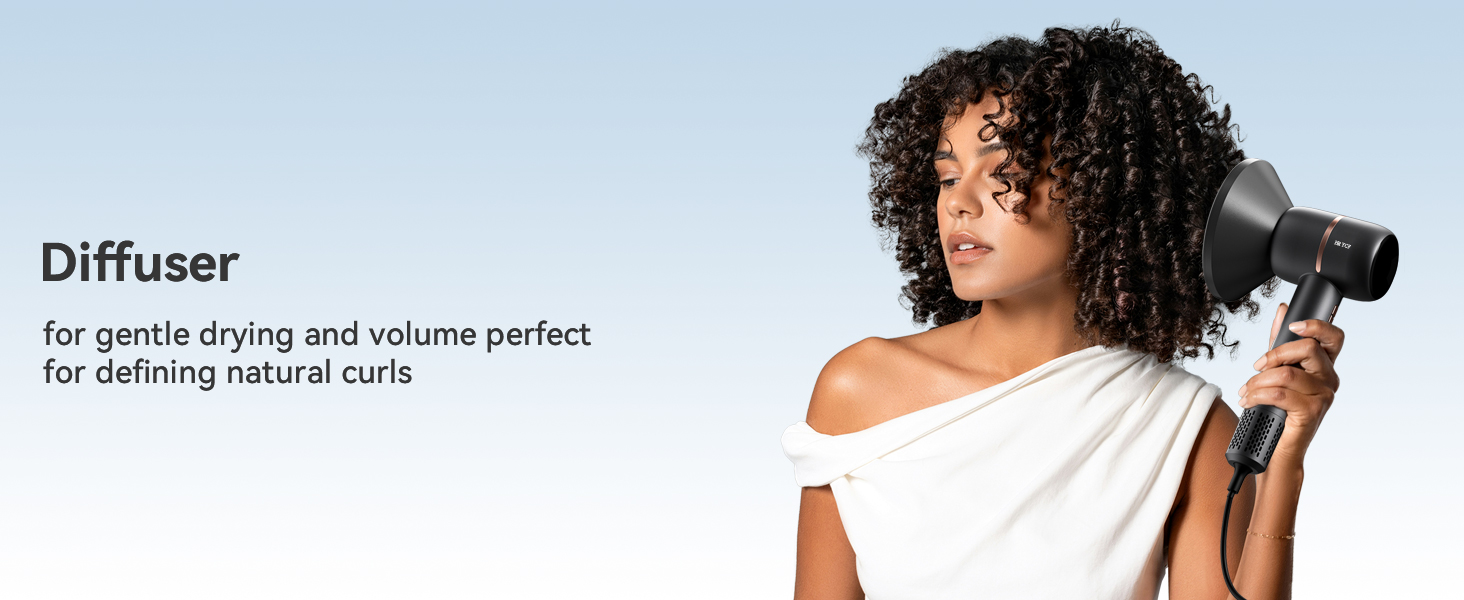 hair dryer with diffuser for curly hair
