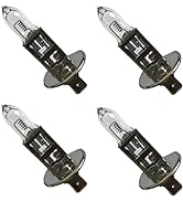 Edearkar H1 24V 70W Halogen Headlight Bulb (4-Pack) White Light 4300K Quartz Halogen Light Bulb C...