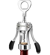 IPOW Wine Opener, Zinc Alloy Wine Bottle Opener, Wing Corkscrew Heavy Duty, Manual Multifunctiona...