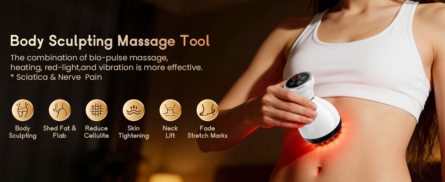 Lymphatic Drainage Massager &amp;amp; Anti Cellulite Massage Tool