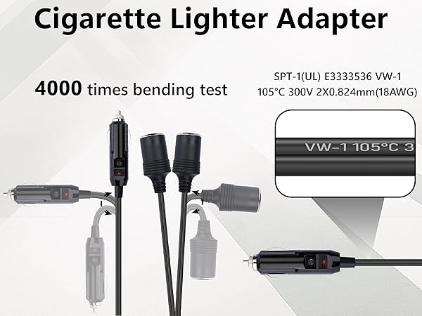 Double Cigarette Lighter Adapter