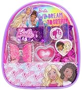 Barbie - Townley Girl Backpack Cosmetic Makeup Gift Bag Set includes Hair Accessories and Printed...