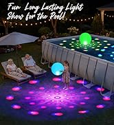 2026 Floating Pool Lights Solar Powered,15" Inflatable Waterproof Pool Led Glow Balls,Solar Pool ...