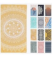 FESHKA Sand Free Turkish Beach Towel (37 x 67) Quick Dry Bath Towel, Oversized Beach Blanket, Lig...