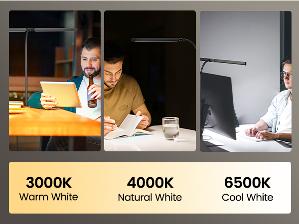 3 Light Colors Desk Light