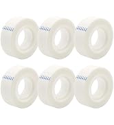 OWLKELA - 6 Rolls Invisible Tapes 0.7 in x 1000 Inches, Transparent Tape Refills for Dispenser, F...