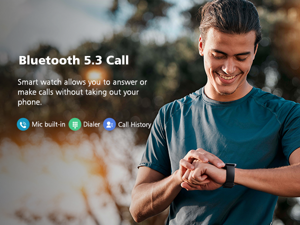 bluetooth 5.3 android smart watch for women and men