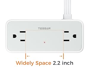 wide spaced outlet design