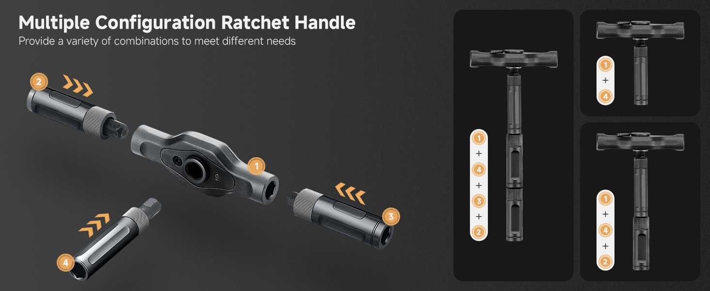 24 in 1 magnetic ratchet screwdriver set