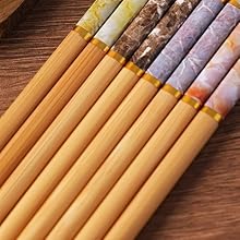 Natural Bamboo Chopsticks with Unique Pattern