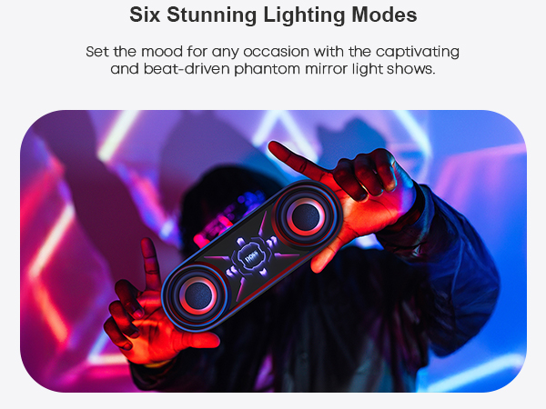 Bluetooth Speaker with Led Lights