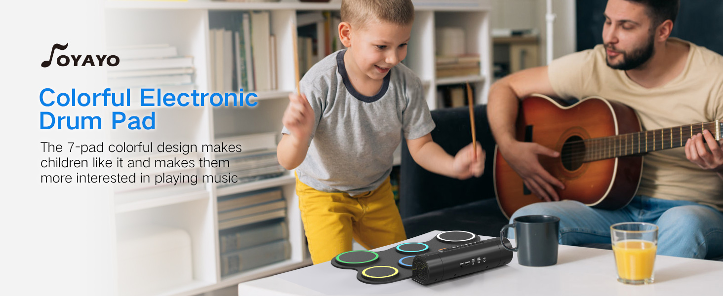 Colorful Electronic Drum Pad