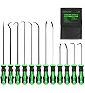 12-Piece Pick and Hook Tool Set, Automotive Mechanic Tools, Car Auto Oil Seal/O-Ring Seal Hook Ki...