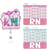 Registered Nurse Badge Reel Retractable - RN Badge Reel with Badge Buddy, Baccalaureate of Scienc...