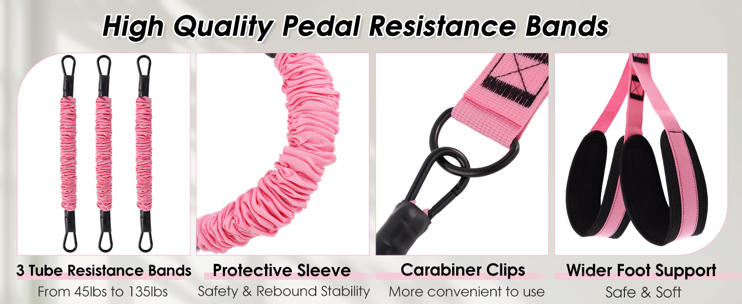 multifunction pedal resistance band