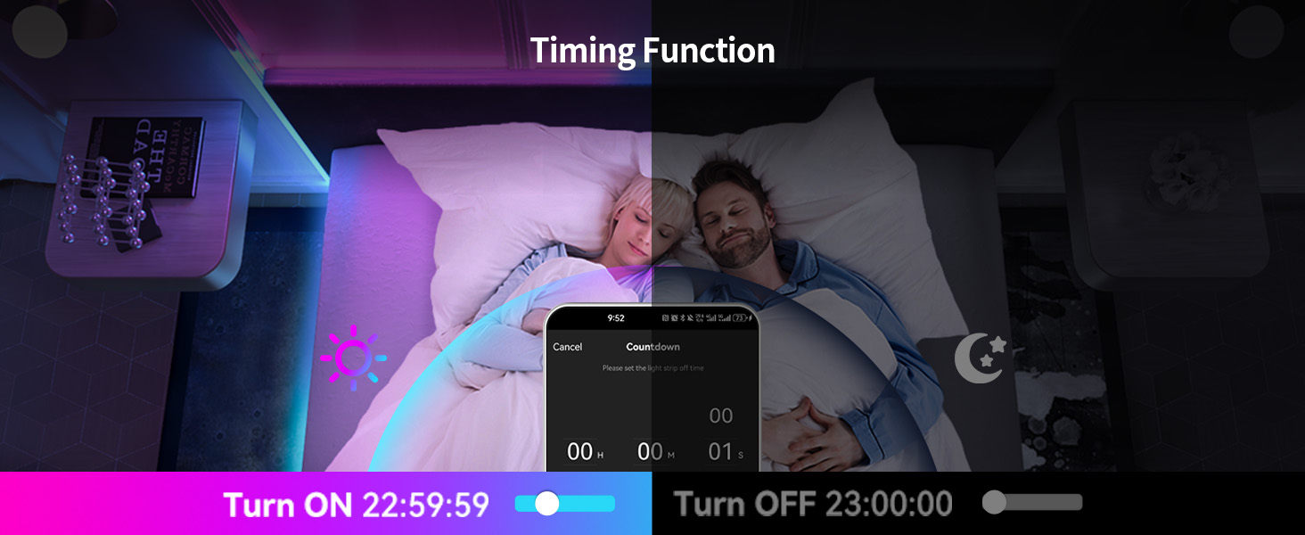Smart Bluetooth LED Light for Bedroom