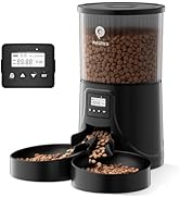 PETULTRA Dual Automatic Cat Feeder: Cat Feeder Automatic for 2 Cats- Timed Auto Feeder 16 Cups/4L...