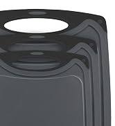 ZVP Extra Large Cutting Board for Kitchen Set of 4, Plastic Chopping Boards with Knife, Easy Grip...