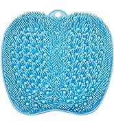 BESKAR Larger Foot Scrubber Mat with Non-Slip Suction Cups- Cleans, Smooths, Exfoliates &amp; Massage...