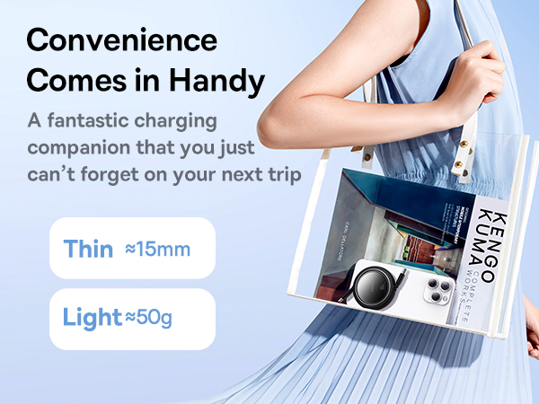 Mini 100W Retractable USB C to USB C Charging Cable