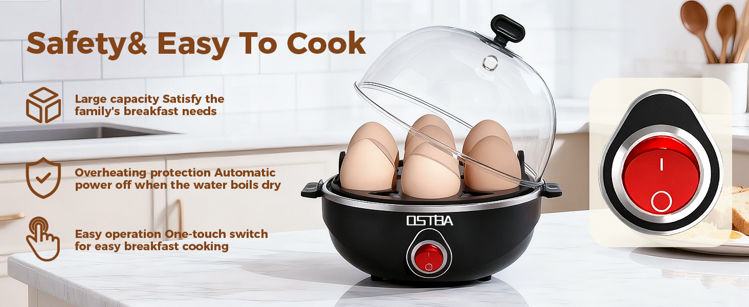 Safety egg cooker