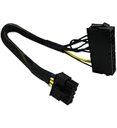 COMeap 24 Pin to 10 Pin ATX PSU Main Power Adapter Braided Sleeved Cable for IBM Lenovo PCs and S...