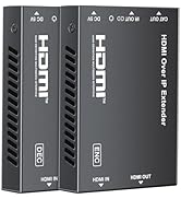 avedio links HDMI Extender Over Cat 5e/6/7, Full HD 1080P Aluminum Alloy HDMI Over Ethernet Exten...