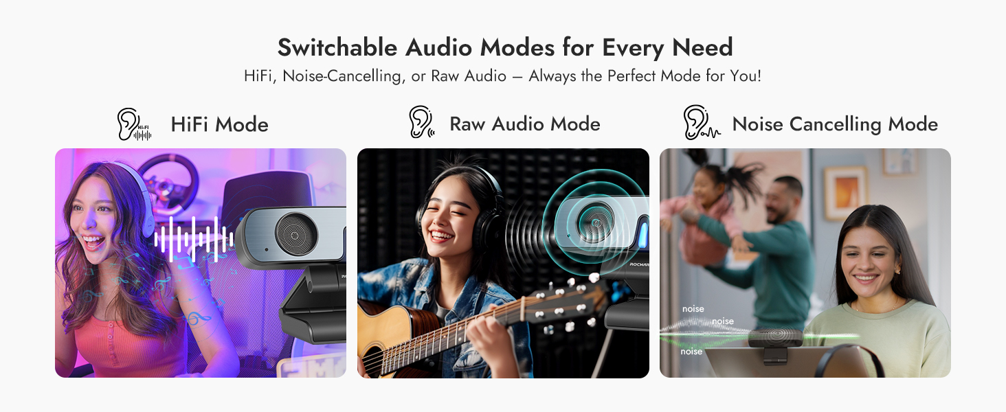 Webcam with Stereo Microphone