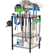Roxibelt T2 Garden Tool Organizer(With Adjustable Shelf)Heavy Duty Garage Tool Storage for Yard,S...