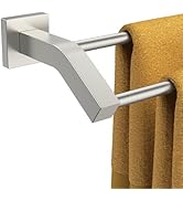 FORIOUS Double Towel Bar, 24 Inch Dual Towel Racks for Bathroom Wall Mounted, Thicken SUS304 Stai...